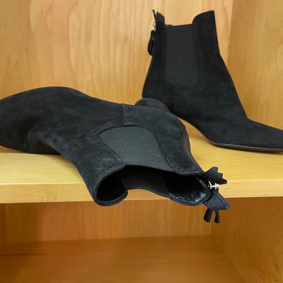 New AGL Suede Black Lisette Bootie Size 36.5 - Picture 6 of 11